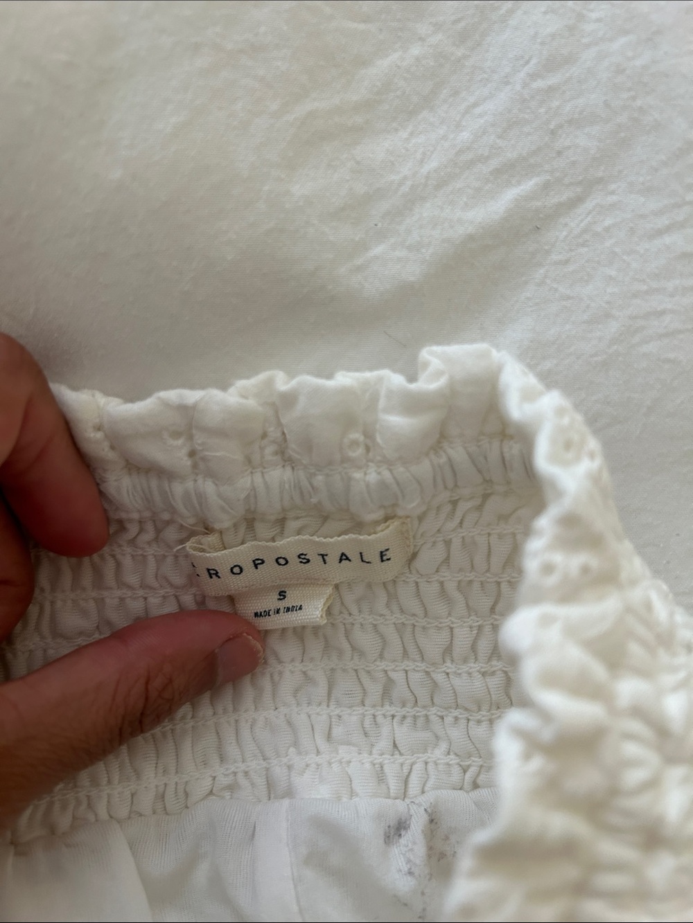Aeropostale White Eyelet Maxi Skirt - Picture 4 of 5